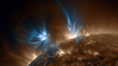 Редкие кадры с Солнца: два синхронных протуберанца удивили астрономов